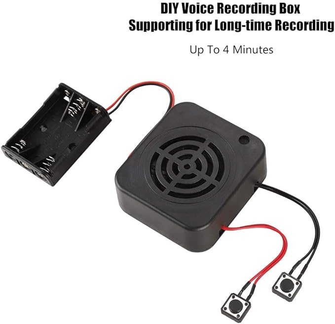 Voice Recording Greeting Module,Voice Recording Playback Module Sound Recording Chip DIY Card, Recording Box Sound Chip Module DIY Music Audio Cards for Kids Gift Toy(4mins)
