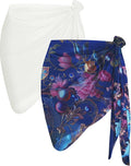 CHICGAL 2 Pieces Women Beach Sarong Bathing Suit Wrap Skirt Sheer Bikini by CHICGAL