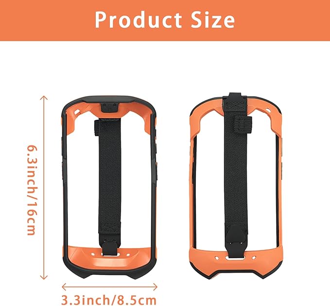 IYOUBOL Protective Cover Bumper Case Rugged Boot with Hand Strap for Zebra TC51 TC510K TC52 TC56 TC57 Orange