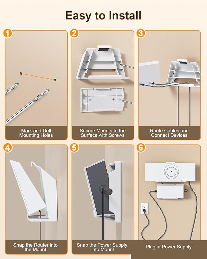 Starlink Standard 4X/V3 Gen 3 Router Wall Mount and Standard Power Supply Mount - Image 4