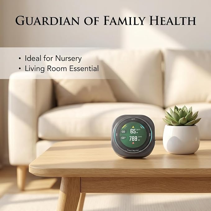 FABISENSE Portable Air Quality Monitor, CO & CO2 Detector - Image 6