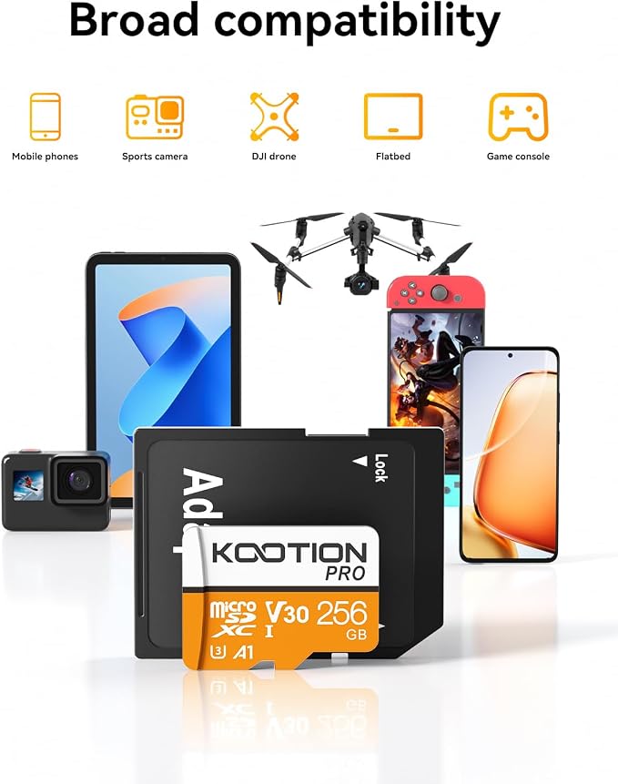 KOOTION Micro SD Card 256GB U3 TF Card - Image 5