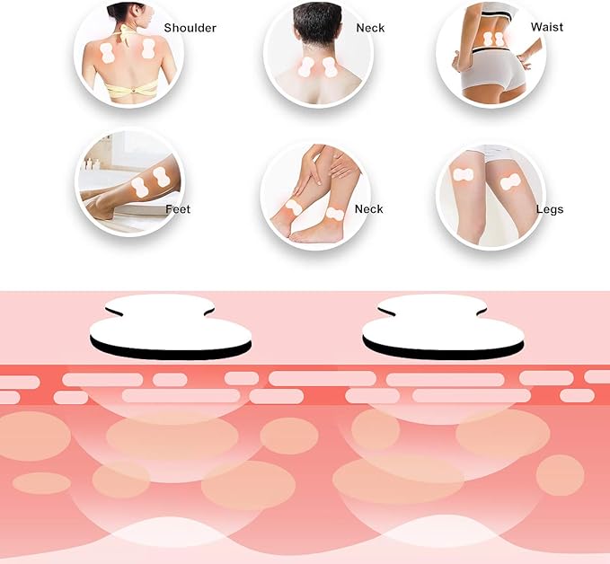 OSITO TENS Unit Muscle Stimulator (FSA or HSA Eligible) Rechargeable Electronic Pulse Massager with 4 Reusable Pads - Pain Relief Therapy Machine with Dual Channel 25 Modes