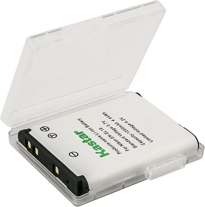 Kastar 1-Pack EN-EL19 Battery and AC Wall Charger Replacement - Image 2