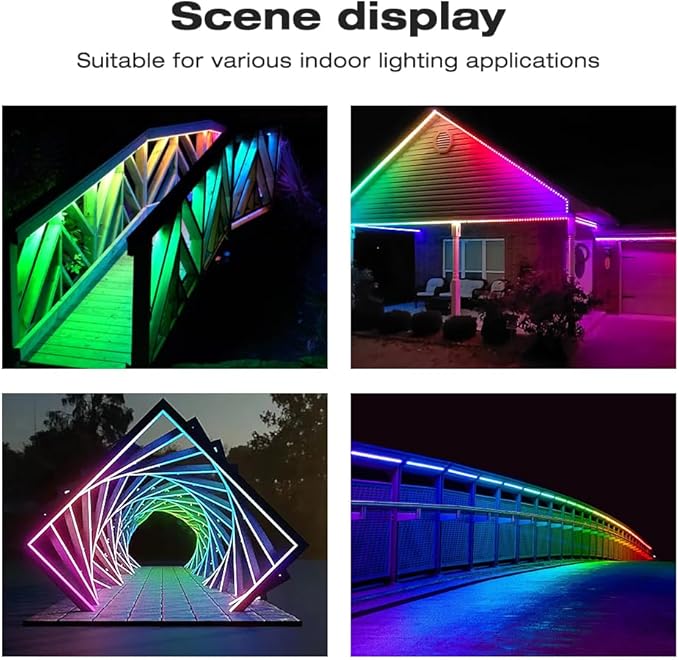 GLEDOPTO WLED Pre-Installed ESP8266 LED Strip Controller Over 100 Dynamic Lighting DIY WiFi APP Control 800 IC RGB IC for WS2812B WS2811 SK6812 TM1814 WS2813 WS2815 Addressable FCOB LED Light Strip