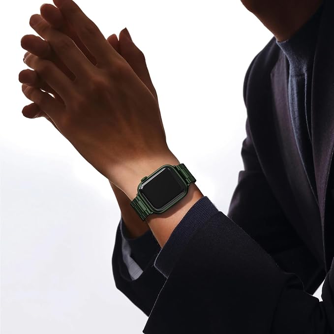 EPULY Stainless Steel Apple Watch Band, 42mm-49mm Compatible, Adjustable Length - Image 5