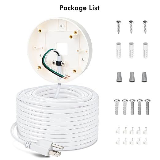 30ft/9M Power Cable with Adapter and Plug-in Mount Compatible with Blink - Image 7