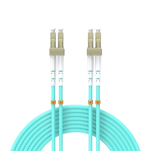 1.5Meters 5ft LC/UPC-LC/UPC 10GB Multi-Mode Fiber Optic Cable LC to LC OM3 by Buacoz