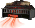 Country Living 23 inch Electric Log Set | Crackling Sound | 1000 Sq Ft Heater | Faux Logs Insert with Infrared Flames for Existing Fireplaces | Remote Control Included