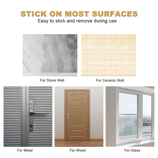 AUFORPET Thick Adhesive Replacement Tape Compatible with SimpliSafe Entry Door Sensor Magnet, Pre-Cut Pads, Easy Installation, Pack of 12 Sensor Pads & 12 Magnet Pads
