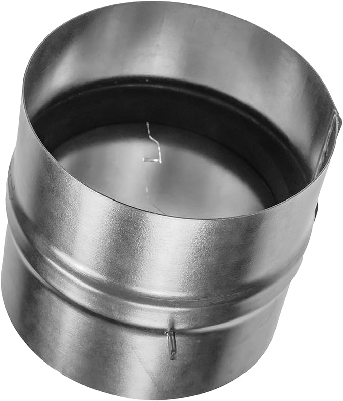 Draft Blocker 4'' Inch - Pack of 2 - Backdraft Damper - Draft Stopper - Backflow Preventer - Inline Fan Vent Deflector - One-Way Airflow Ducting - Dryer Duct Connector with Backdraught Flap
