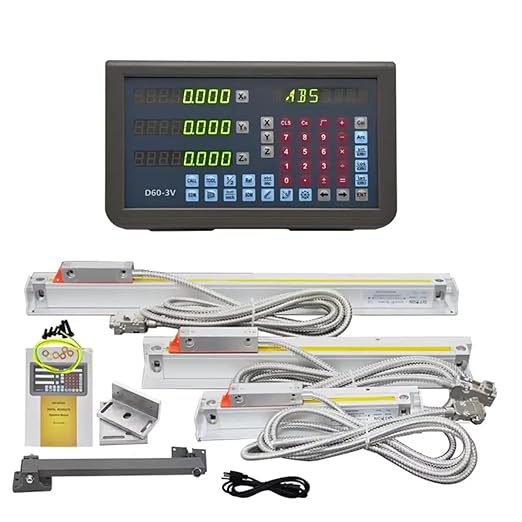18" x38"x10" DRO Set,3 Axis Digital Readout Linear Scale Digital Display 470mm x 970mm x270mm