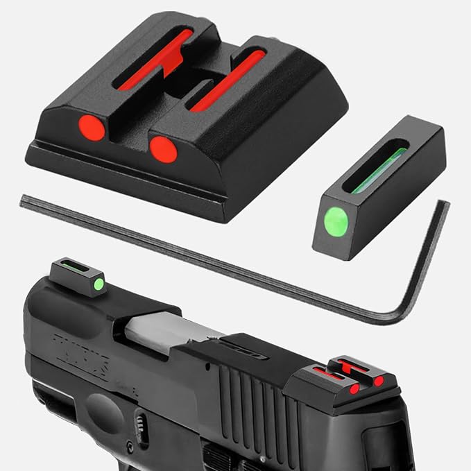 No-Tritium Fiber Optic Red/Green Sights by TRSAIM