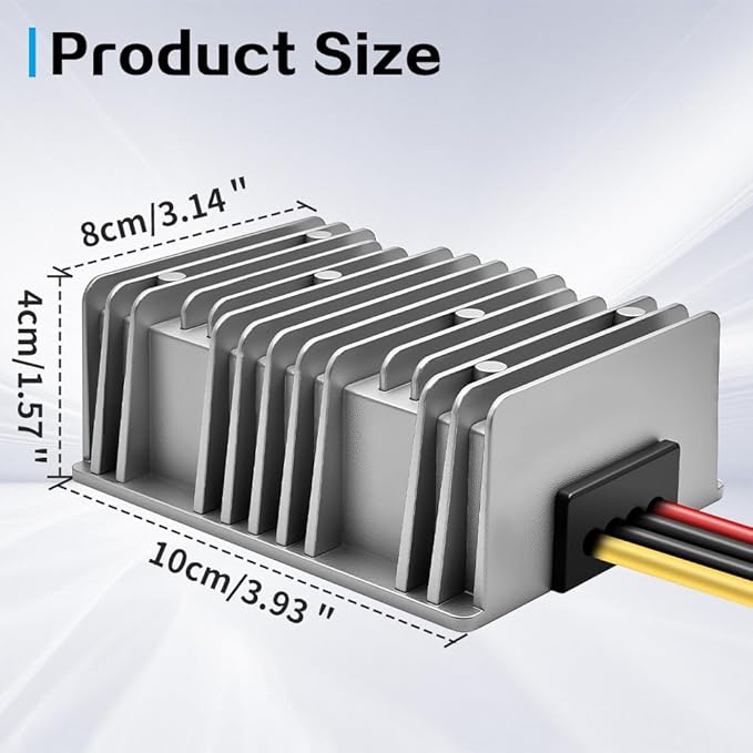 DC/DC Converter 12V Step Up to 24V, Boost Converter 20A 480W Voltage Regulator, 24Volt Transformer, Power Supply Module Boost Transformer for Car Truck Vehicle Boat