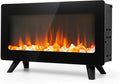 16" Small Electric Fireplace Heater - Desk Space Heater with Realistic Led 3D Flames, Freestanding Fire Places Electric Fireplace Heater for Indoor Use, 750 | 1500w, Overheating Protection