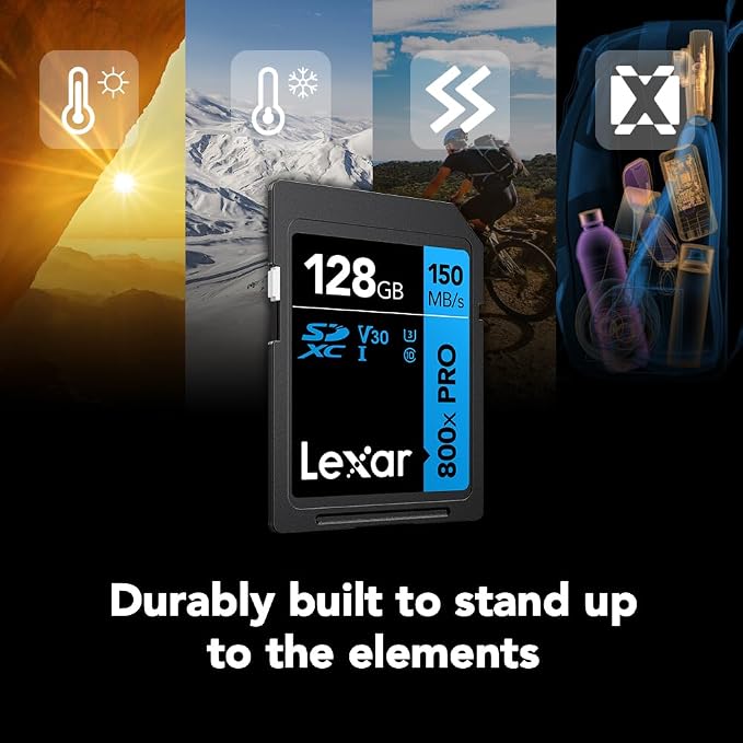 Lexar 128GB High-Performance 800x PRO SD Card, - Image 6