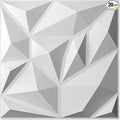 Art3d 20 Pack Decorative 3D Wall Panels for Interior Wall Decor Living Room, 11.8"x11.8" Cover 19 Sq.Feet White PVC Panels for Bedroom TV Background Gaming Room Decor