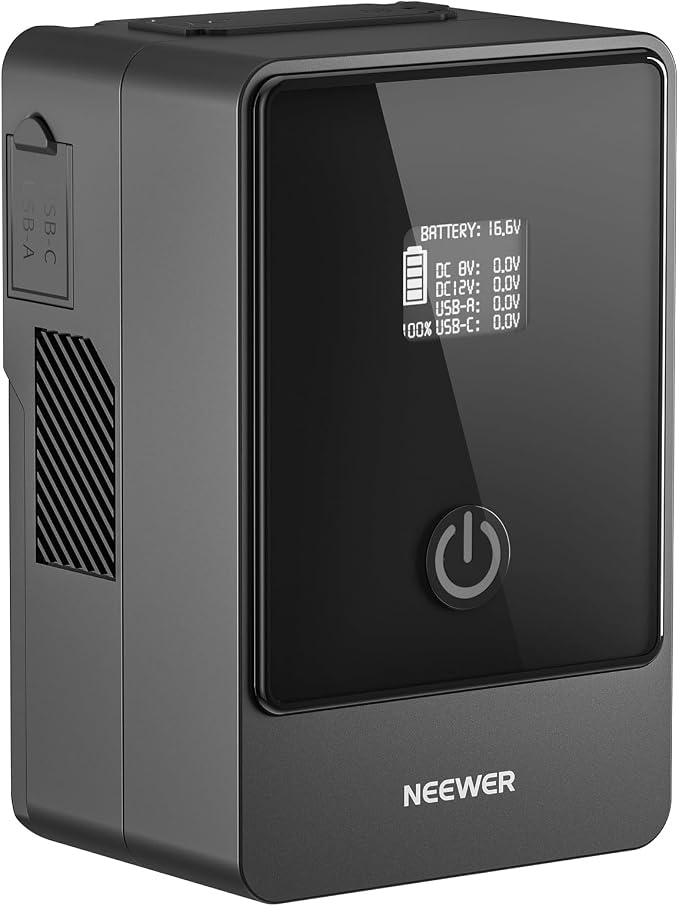 NEEWER Mini V Mount Battery, 6800mAh 99Wh V Lock Battery, PD65W Fast Charging/D by Neewer