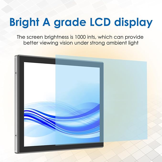 GreenTouch High Brightness 19 Inch 10 Points Open Frame PCAP Touchscreen Monitor - Outdoor Industrial Touch Display -16:9 -TFT LCD