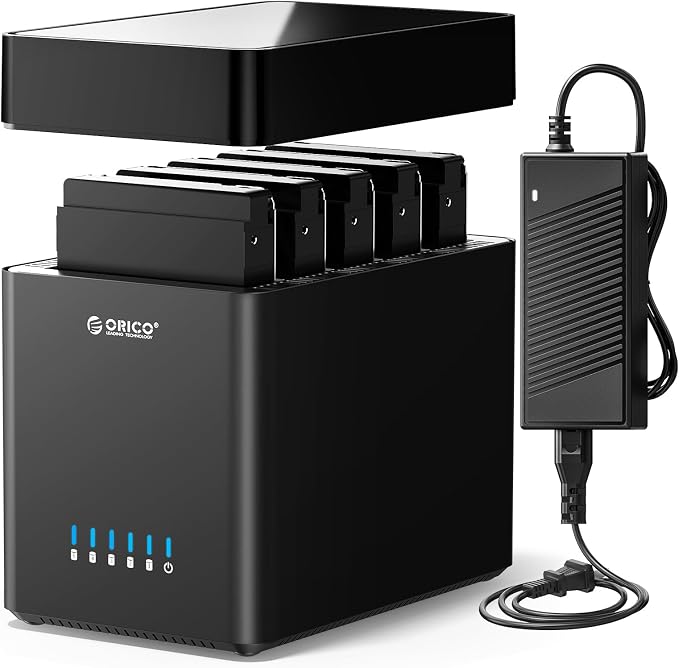 ORICO 5 Bay Hard Drive Enclosure USB 3.0 to SATA Magnetic Tool-Free External - Image 8