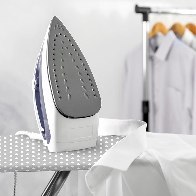 COTTY HOME Extra Thick Ironing Board Covers with Pad Standard Size 15x54, Heat Reflective Full Scorch Resistant Padding, Snug Fit Non-Slip Nose Pocket Fastener Straps Elastic Edges, Gray Spotted