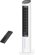 DREO Cooling Fans That Blow Cold Air, 40" Evaporative Air Cooler, 2023 Upgrade Tower Fan for Bedroom with 80° Oscillating, Ice Packs, Remote Control, 3 Modes 4-Speed Quiet Floor Fan Home/Office