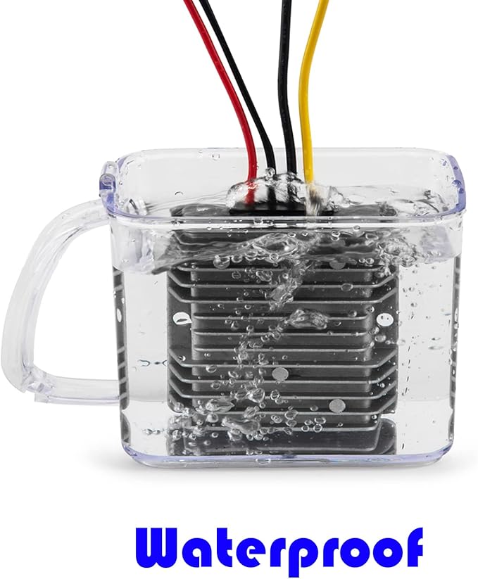 MGGi DC 12V-24V 15A 360W Voltage Booster, DC Boost Converter, Regulator Power Supply, Waterproof for Vehicle, Boat, Electric Bike