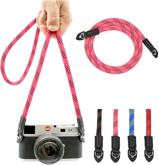 Camera Strap Vintage 100cm Nylon Climbing Rope Camera Neck Shoulder Strap by Eorefo