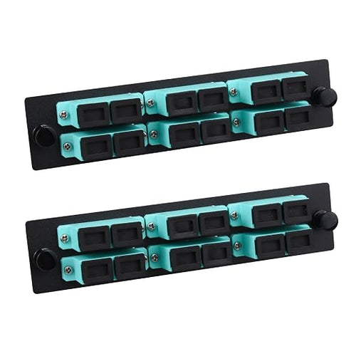 (2-Pack 6 Duplex SC/OM3 Fiber Patch Panel by Duogaliaopticalfiberproduct