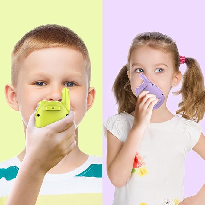 Qniglo Kids Walkie Talkies Rechargeable, Gifts for 3-12 Year Old Girls Boys, Walkie Talkies for Kids with FM Radio, Adventure Camping Games, Best Chritmas Birthday Toys Gifts for Kid, 3 Pack