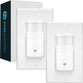 EverElectrix 2 Pack Motion Sensor Light Switch, Neutral Wire Required, Single Pole Only (Not 3-Way), Indoor in-Wall Occupancy Sensor with Wall Plate, Adjustable Timer, Title 24, UL Certified, White