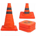Sunnyglade 4 Pack 20 inch Collapsible Traffic Cones Multi Purpose Pop up Reflective Safety Cone(4)