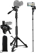 Camera Tripod 69 Inch, Patented 3-Way Swivel Portable Phone Tripod Professional by NIANYISO-Themosttrustworthyoutdooractivitypartner