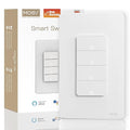 MOES Smart 4 Gang Light Switches, 2nd Generation Wi-Fi Single Pole Switch by MOES