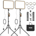 Torjim 11 Inch Video Light Kit for Creators-24W High Brightness Studio Lights by Torjim