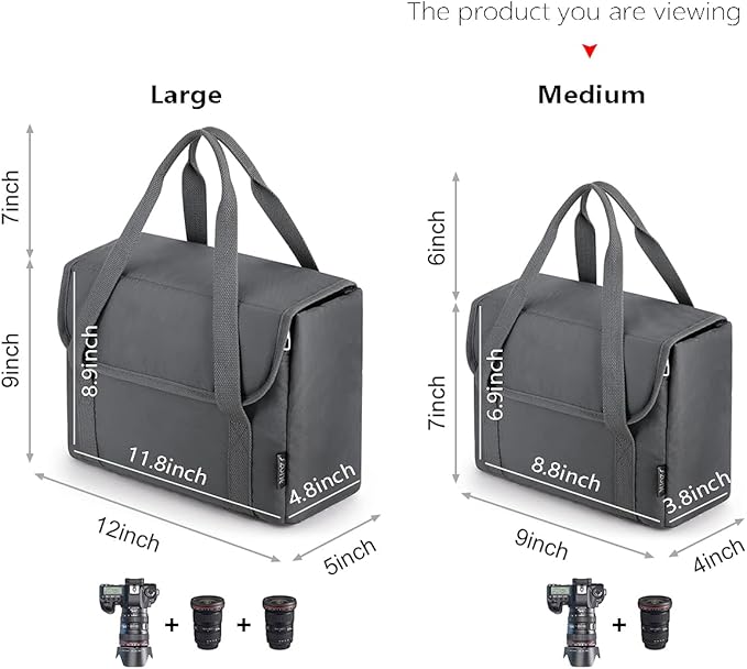 S-ZONE Waterproof Shockproof Foldable Camera Insert Bag Lens Cases Canon Nikon - Image 2