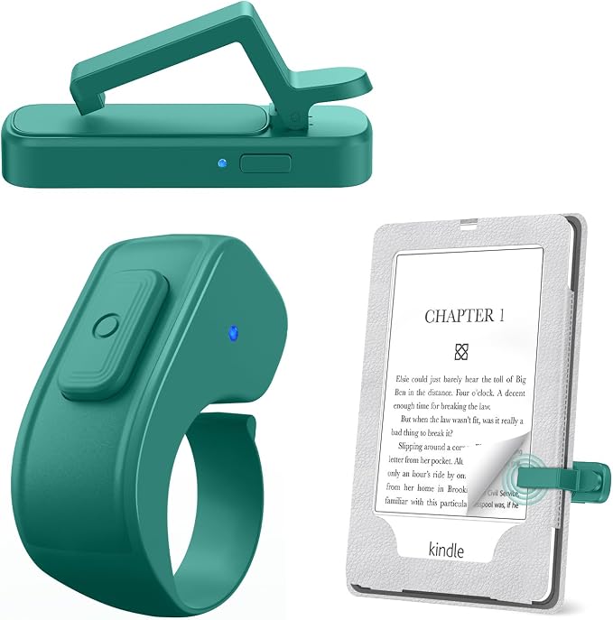 Page Turner Ring for Kindle, Remote Control for iPhone iPad Android Tablets by JIMZOO