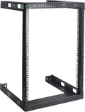 RIVECO 15U Cabinet 19" Wall Mount Shelf Network Rack – 17.7" Deep 2 Post Open by RIVECO