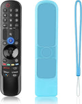 Replacement Voice Magic Remote for LG Smart TVs 2019–2024 with Glow-in-The-Dark Blue Protective Case, Compatible with AN-MR20GA/21GA/22GA/23GA/24GA Magic Remote with Pointer