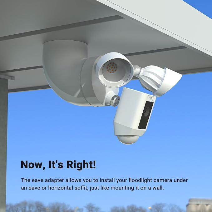 Holicfun Eave Mount for Ring Floodlight Cam Wired Plus/Pro, Ring Smart Lighting - Image 4