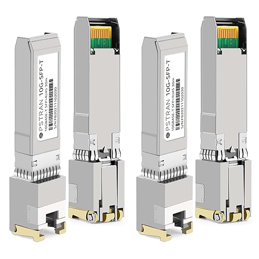 OPSTRAN 10GBASE-T SFP+ to RJ45 Copper Transceiver Module Compatible with Mellanox MFM1T02A-T 10G SFP+ 30m Cat6a/7 4 Pack