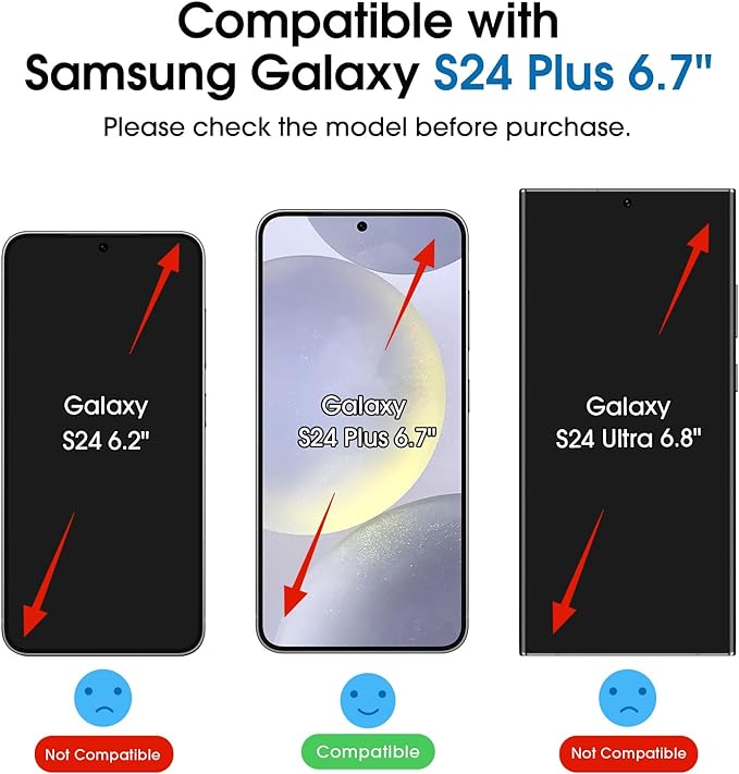 amFilm Auto-Alignment OneTouch for Samsung Galaxy S24+ Plus 6.7" Screen - Image 2