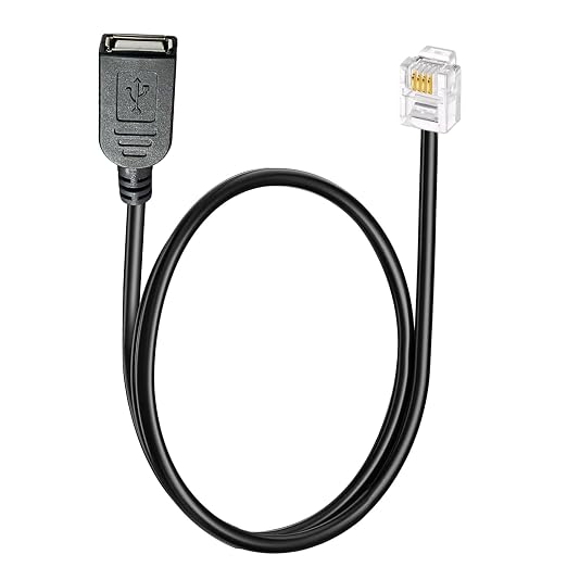Rj116p4c to USB Bus, Used for Telephone Communication, Modem Adapter, Fax by SYGGDERS