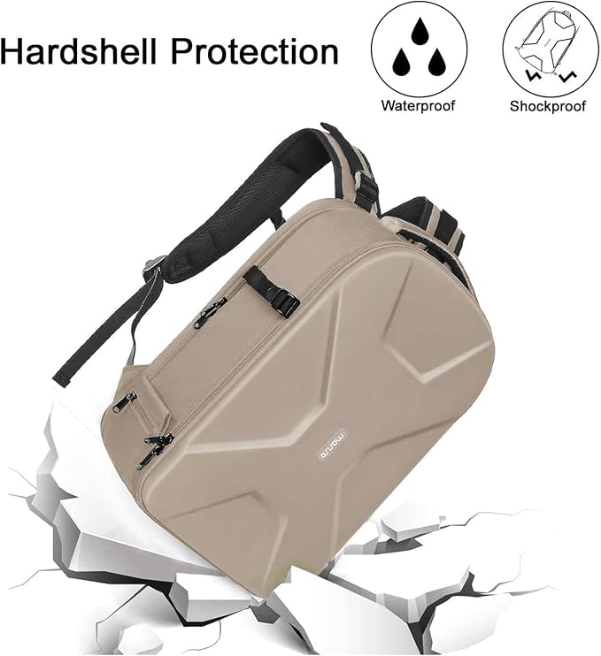MOSISO Camera Backpack, DSLR/SLR/Mirrorless Photography Camera Bag Full Open - Image 3