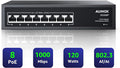 8 Port Gigabit PoE Switch, 8 Port PoE 120W, Gigabit Ethernet Unmanaged Network by AUMOX