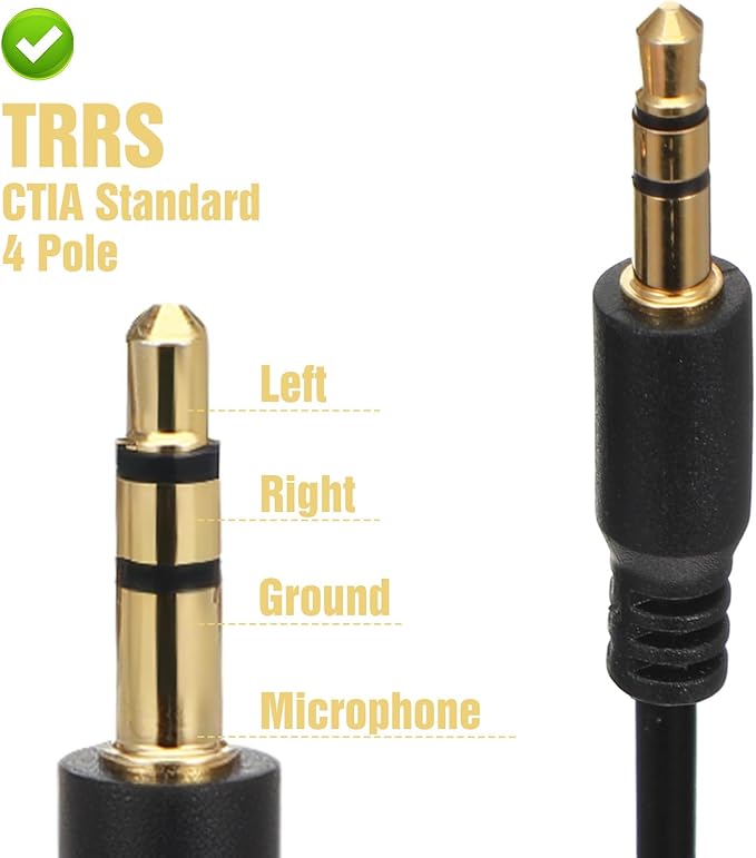 FdcZeyxior 3.5mm Headphone Splitter, 3.5mm Splitter Multi Headphone Splitters 1 to 6 Ways TRS 1 Male to 6 Female Audio Cable Adapter Cable for Earphone Headset Laptop Phone, 1.5FT
