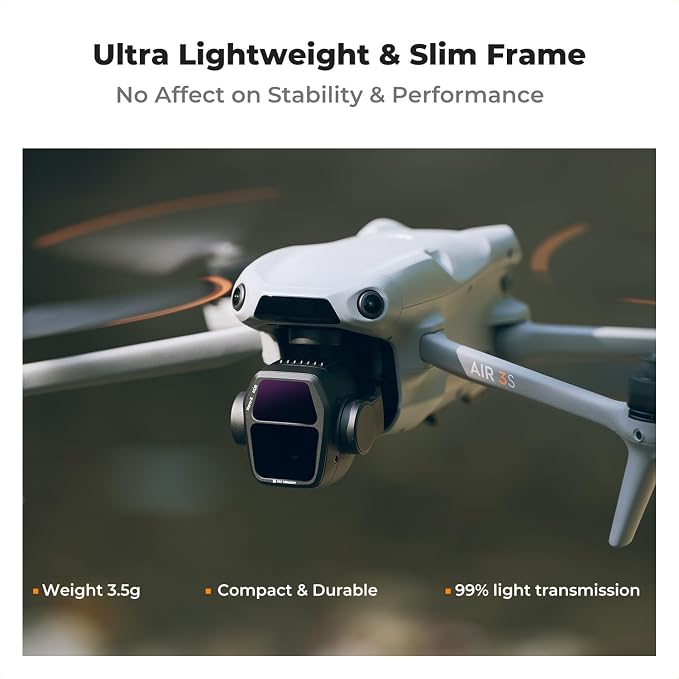 K&F CONCEPT ND Filter Set for DJI Air 3S, HD Optical Glass/Multi-Coated Drone - Image 6