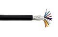KWANGIL 10C 22AWG AMSB Shielded Cable Wire (UL2464) - Highly Flexible Str TC, PVC Ins, OS+TC BRD, PVC JKT for CNC Machine, Stepper Motor, VFD Spindle (Matte Black 25FT)