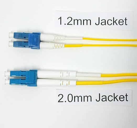 0.5 Meter Singlemode Duplex 1.2mm Ultra High Density Fiber Optic Cable - Image 5