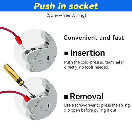 UL Listed 10Pcs Electromagnetic Relay for PLC;24V Relay Din Rail; 24VDC and 24VAC Both; SPDT 6 Amp Push in Socket Screw-Free Wiring